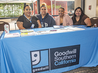 WSC operator SoCal Goodwill connected with job seekers at the City of Los Angeles Public Works Career Fair in January 2024