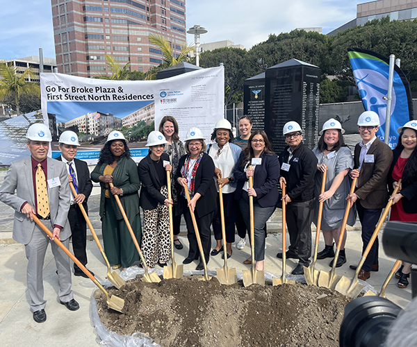 Groundbreaking Ceremony on February 13, 2024, for the First Street North mixed-use development project, providing 248 affordable housing units and 40,000 square feet of commercial space