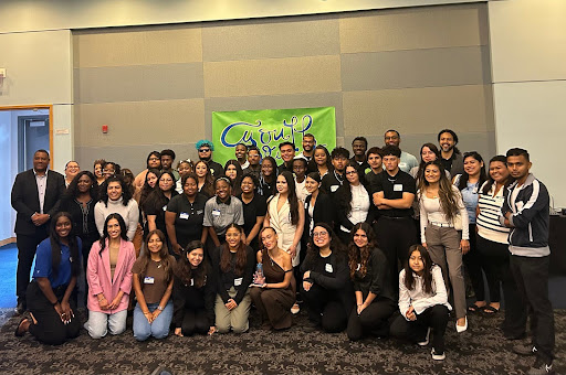 Youth Advisory Council members pose for a group picture at the culmination of their initiative showcase