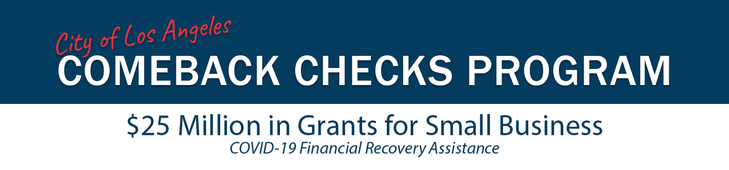 L.A. City small business Comeback Checks grant program