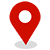 red map pin